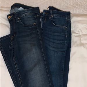 2 pairs of jeans